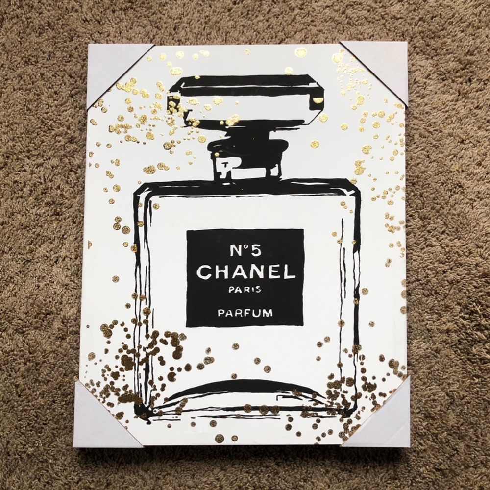 COCO CHANEL N°5 Paris Fragrance Fashion Print RARE